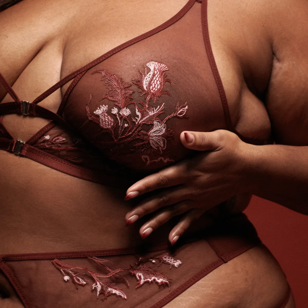 Cirsi Bralette - Burgundy