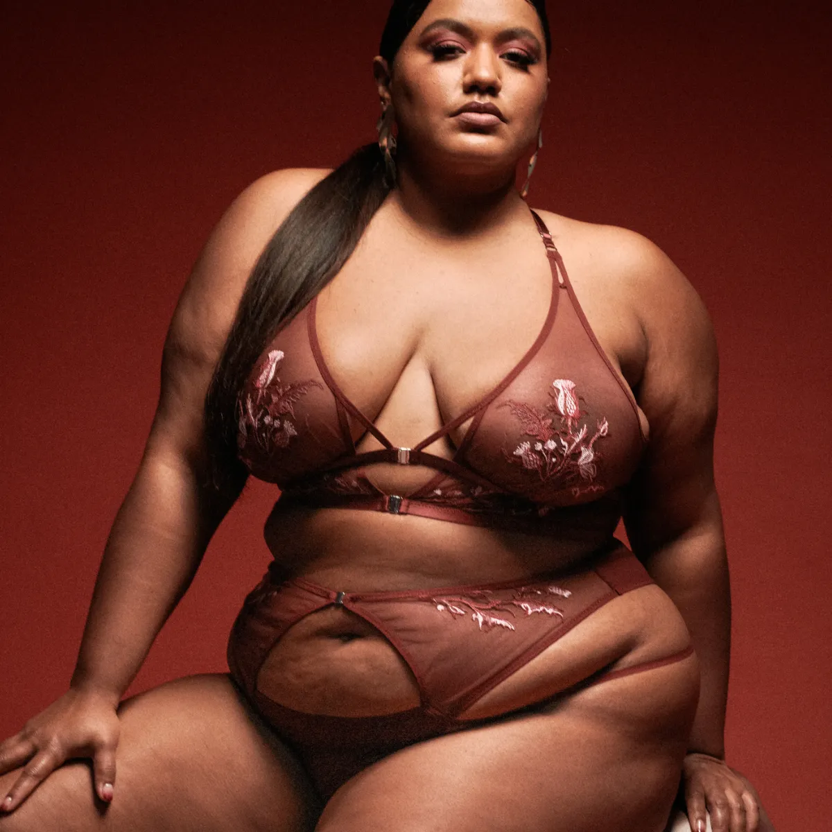 Cirsi Bralette - Burgundy