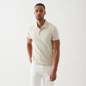 Clay Contrast Placket Iconic Pima Cotton Stretch Polo Shirt - Patrick Assaraf