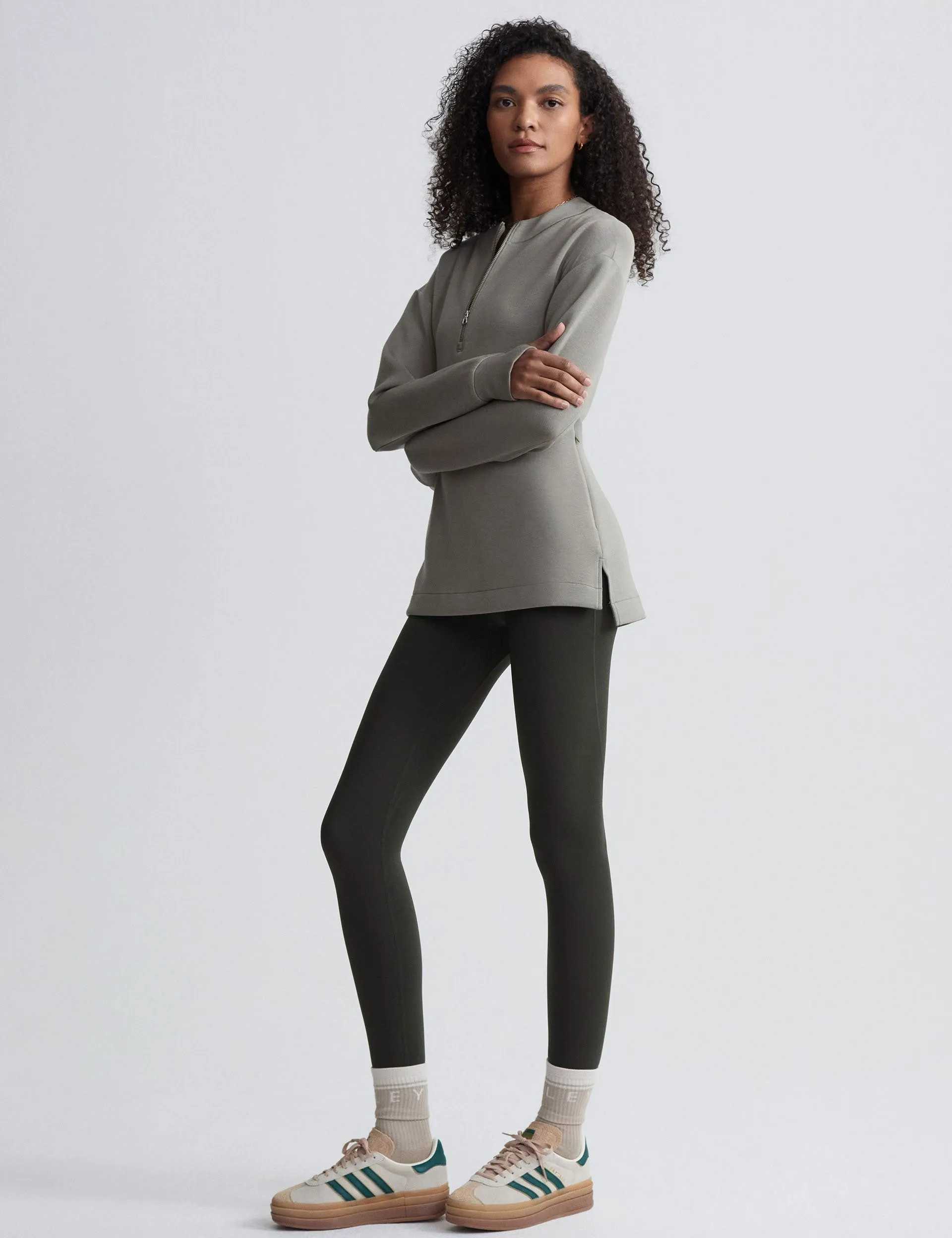 Cleo Half-Zip Midlayer - Gravity Sage