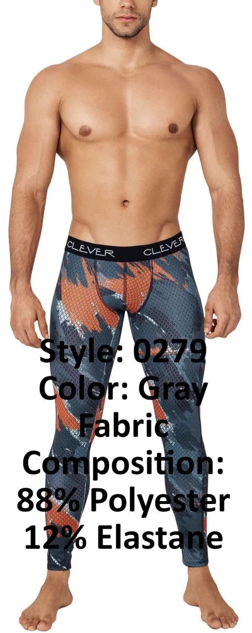 Clever 0279 Enigmatic Athletic Pants Gray