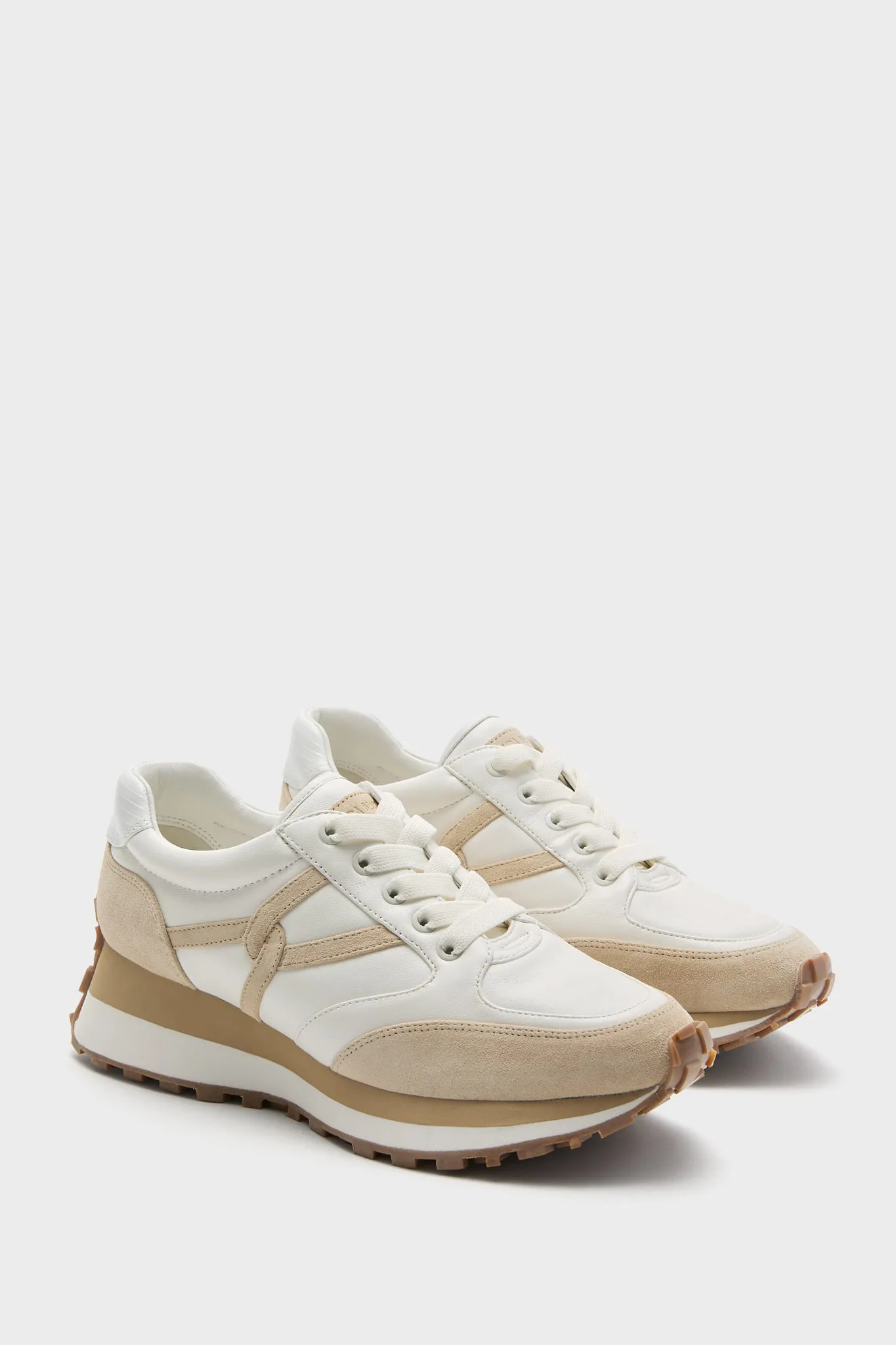 Coconut and Ecru Valentina Sneakers