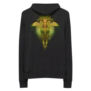 Comet Moth Unisex zip hoodie