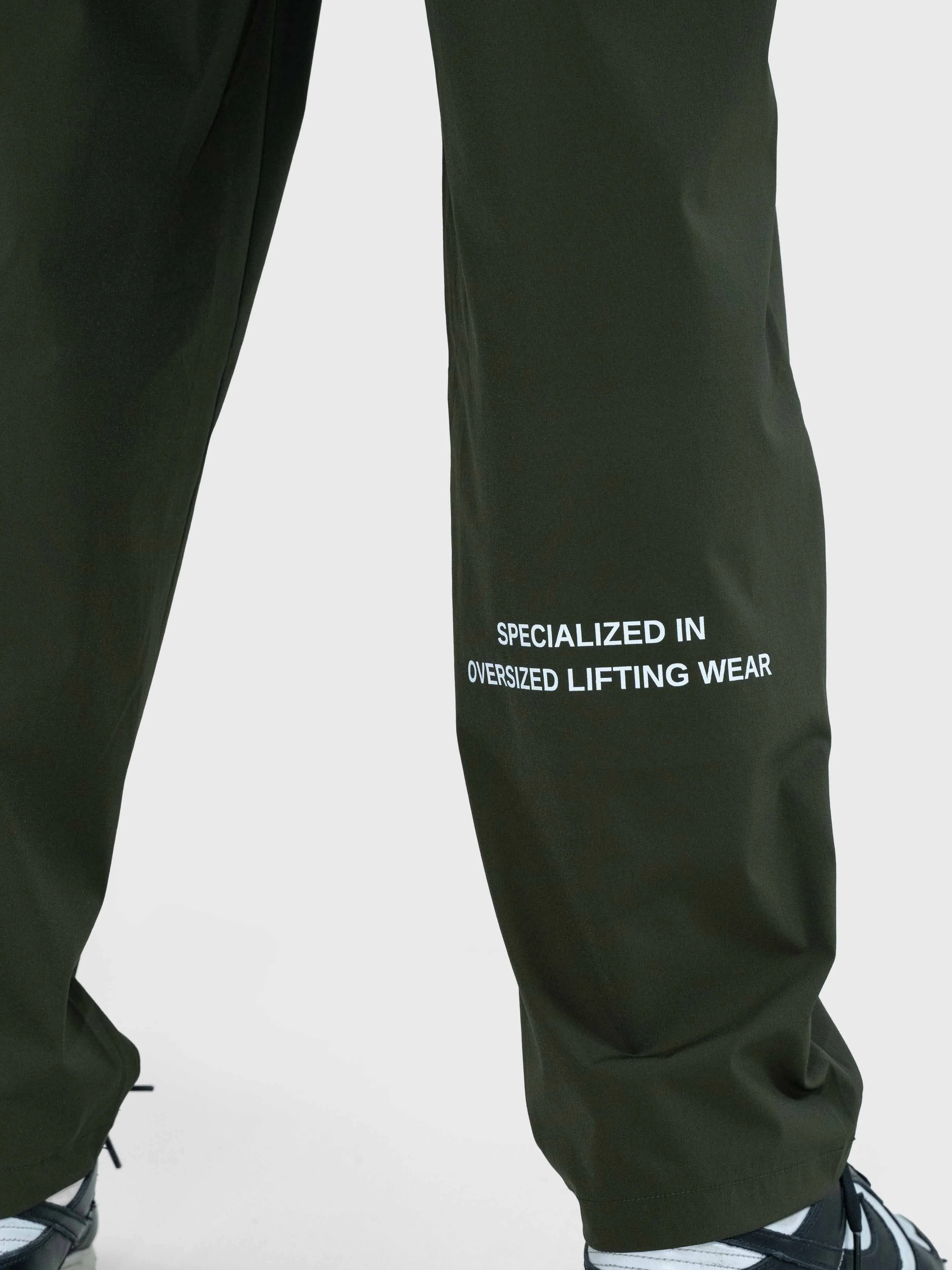 Confidence Tech Pants - Khaki Green/White