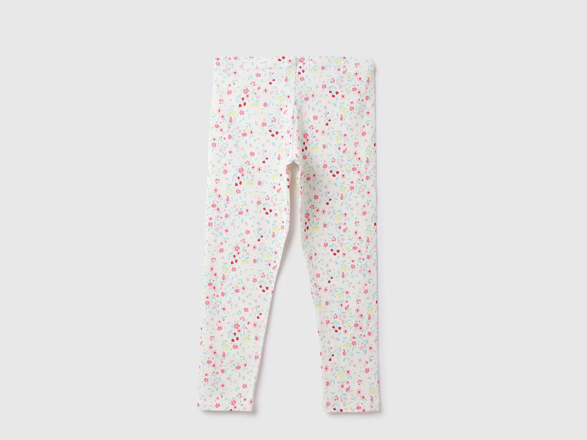 Cotton Blend Printed Regular Length Girls Trousers