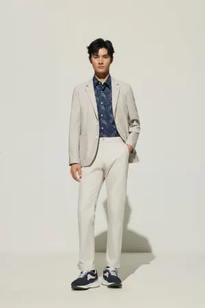 Cotton Blend Relax Fit Casual Blazer