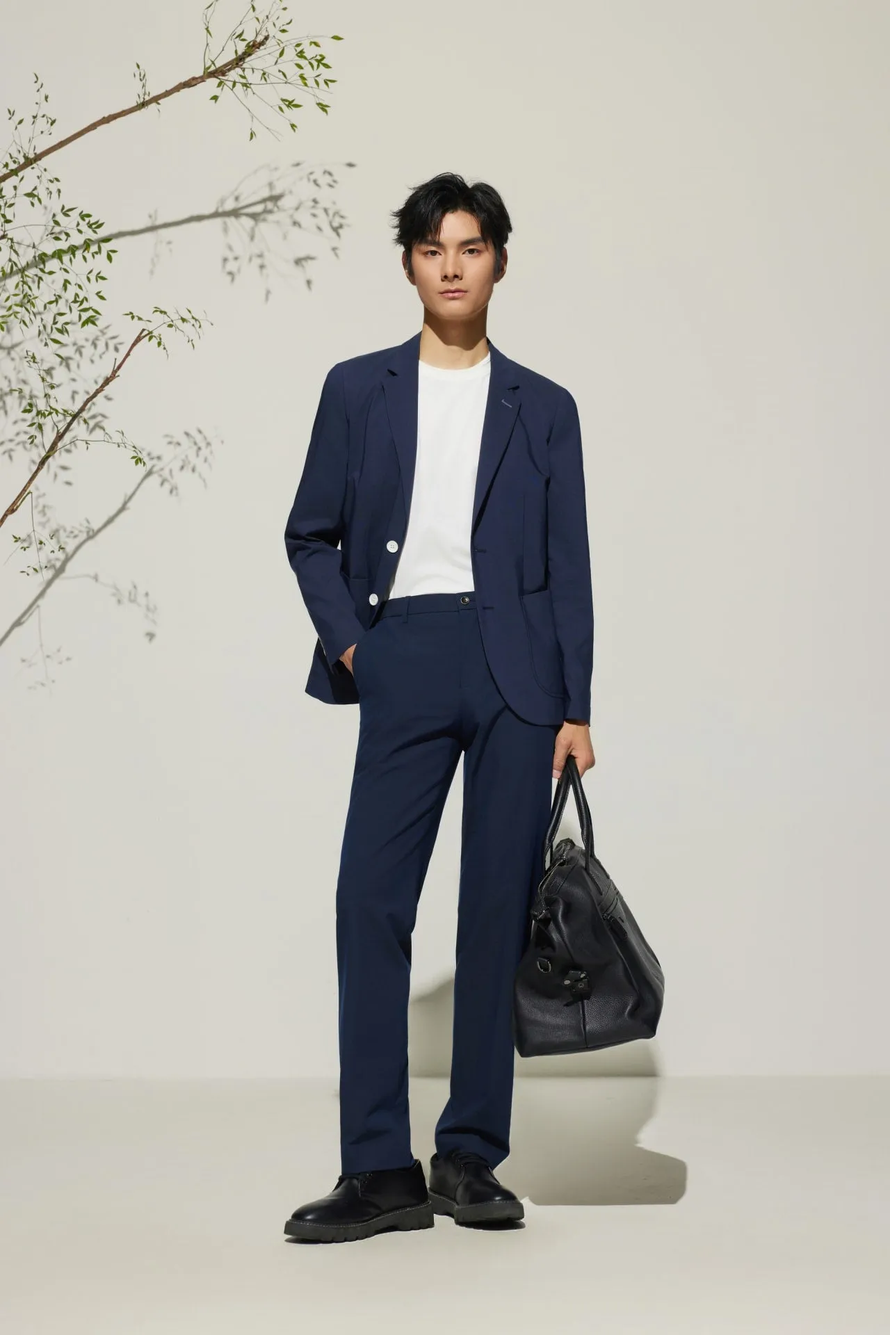 Cotton Blend Relax Fit Casual Blazer