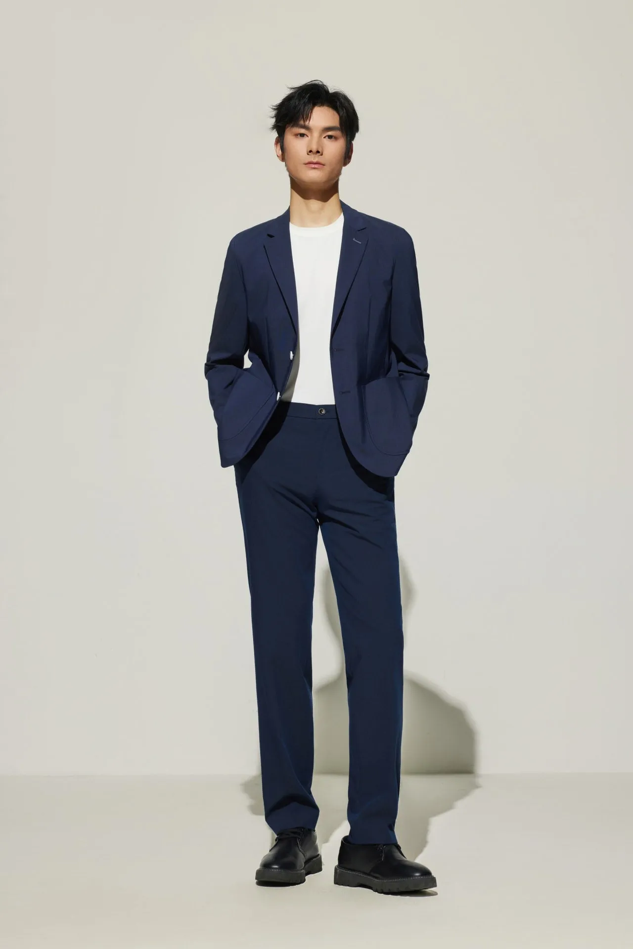 Cotton Blend Relax Fit Casual Blazer