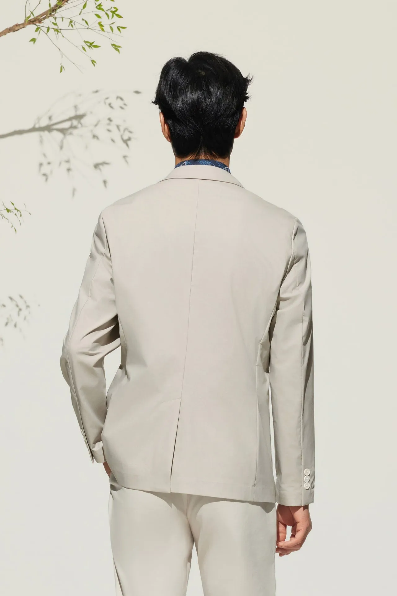 Cotton Blend Relax Fit Casual Blazer