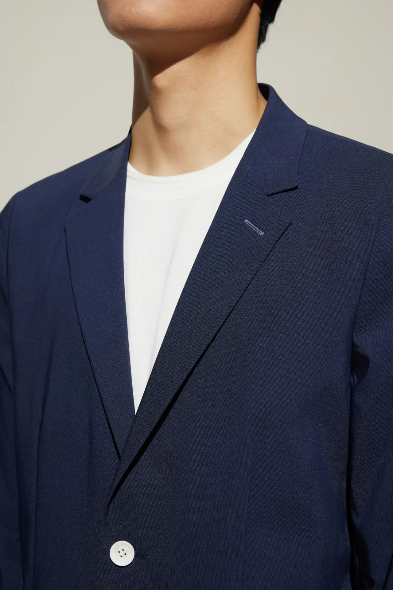 Cotton Blend Relax Fit Casual Blazer