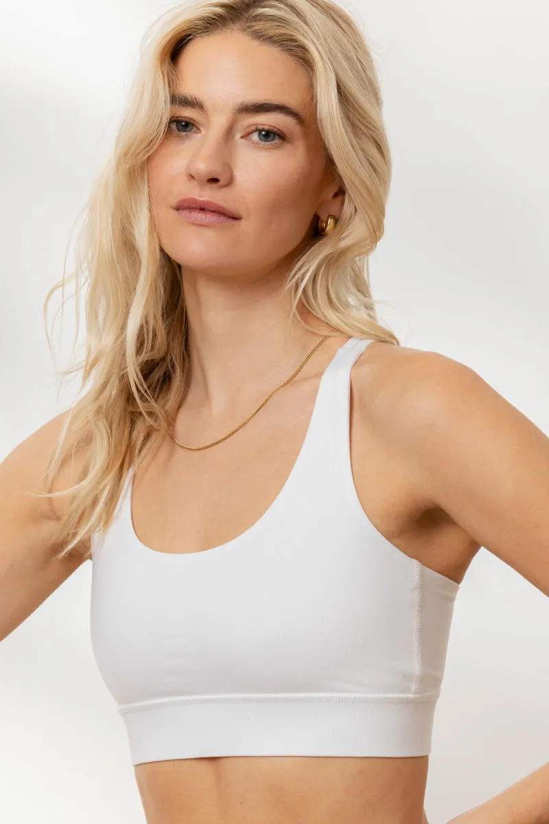 Criss-Cross Bra White