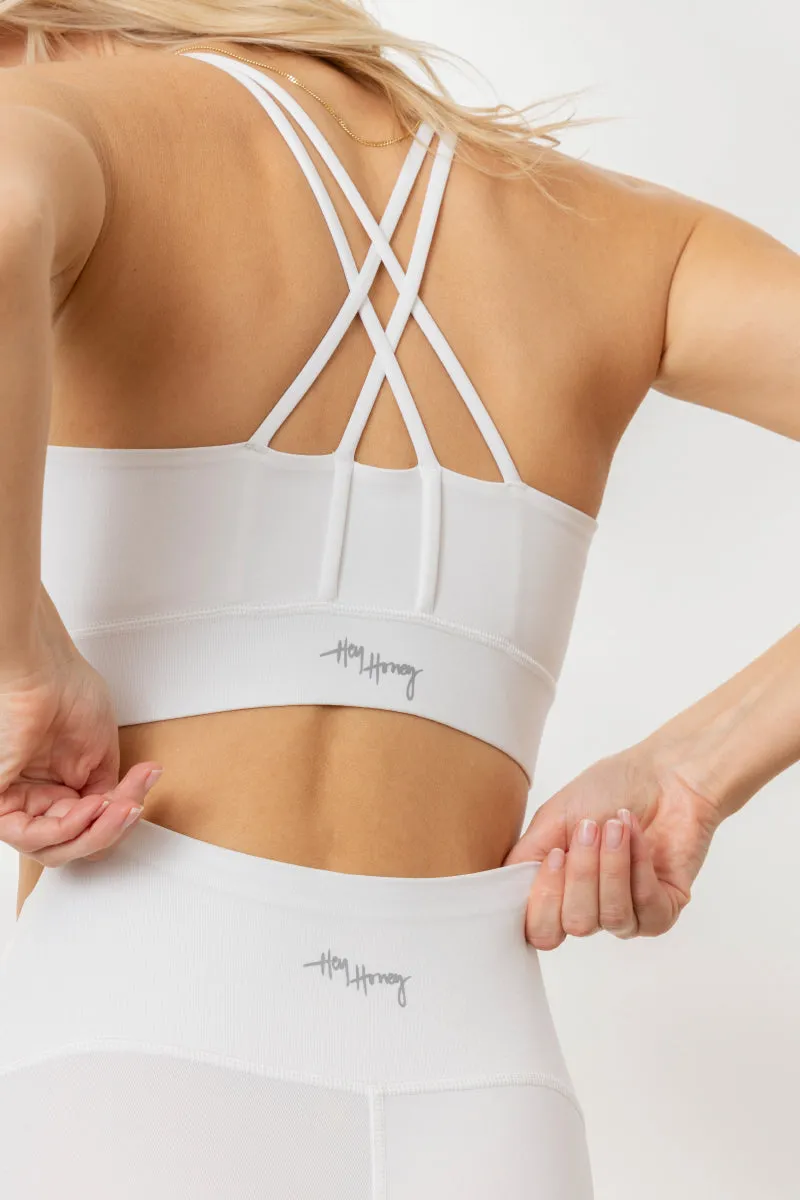 Criss-Cross Bra White