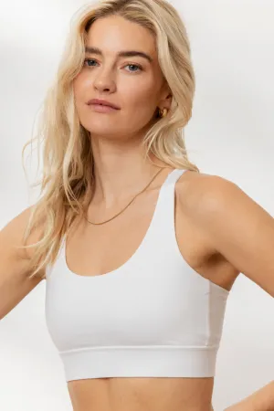 Criss-Cross Bra White