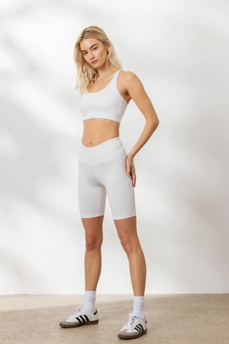 Criss-Cross Bra White
