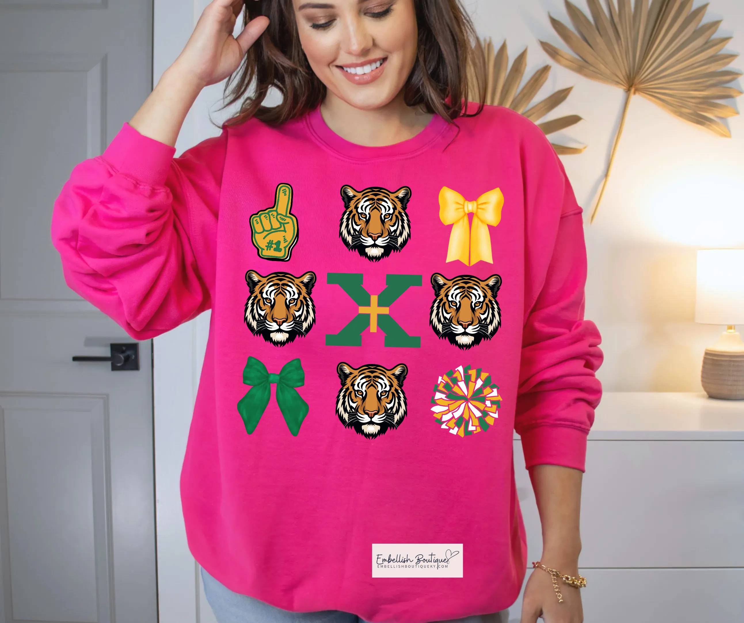 CUSTOM/PERSONALIZED - St. X Tigers Coquette Spirit Tee, Sweatshirt or Hoodie