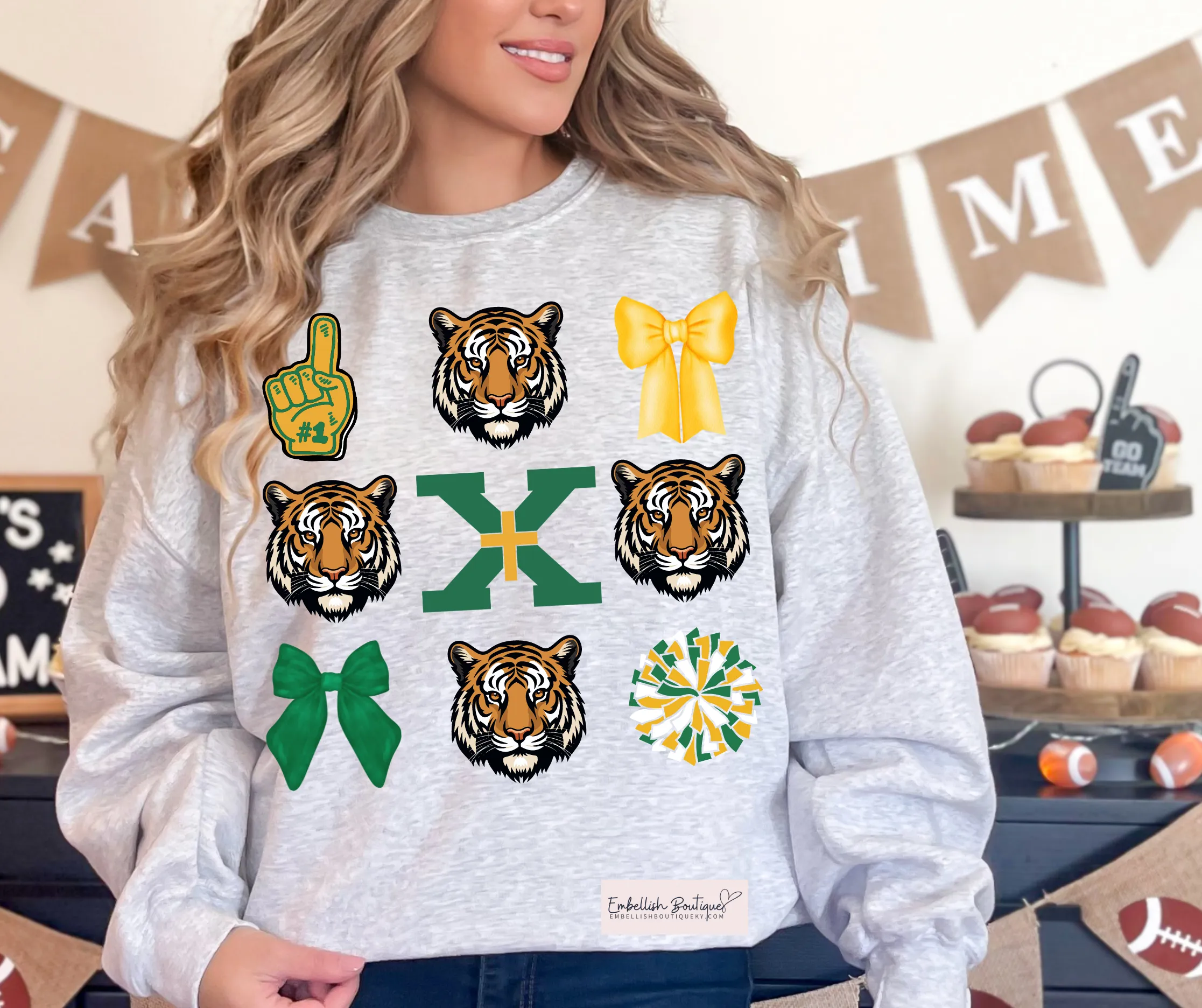 CUSTOM/PERSONALIZED - St. X Tigers Coquette Spirit Tee, Sweatshirt or Hoodie