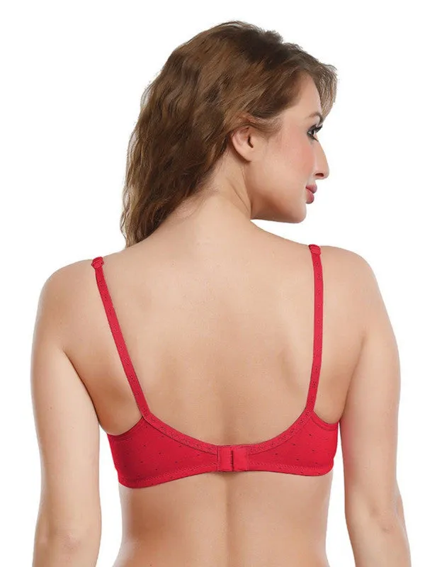 Daisy Dee Red Non Padded Non Wired Full Coverage Everyday bra NLU-Red