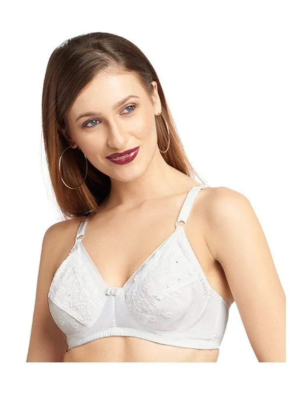 Daisy Dee White Non Padded Non Wired Full Coverage Bra NCHRESMA-White