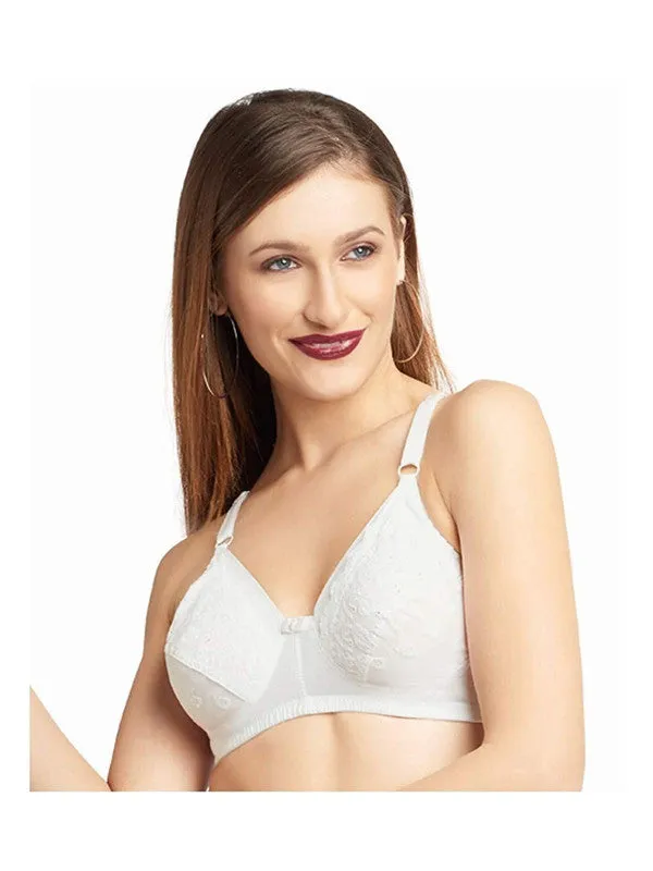Daisy Dee White Non Padded Non Wired Full Coverage Bra NCHRESMA-White