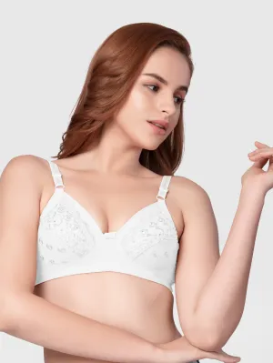Daisy Dee White Non Padded Non Wired Full Coverage Bra NCHRESMA-White