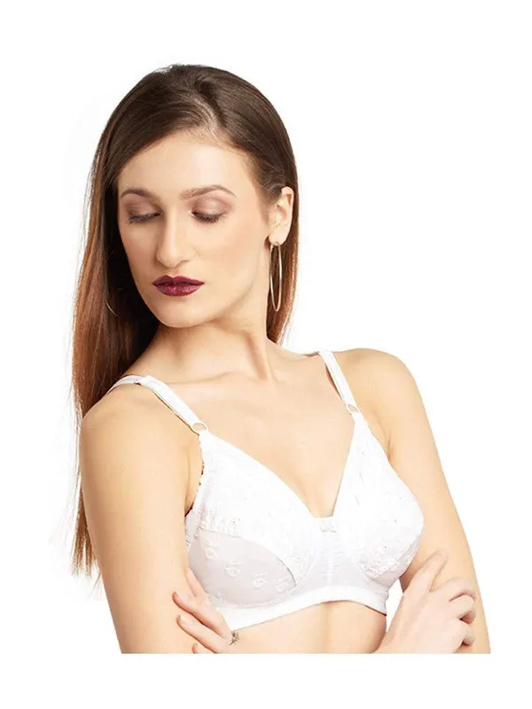 Daisy Dee White Non Padded Non Wired Full Coverage Bra NCHRESMA-White