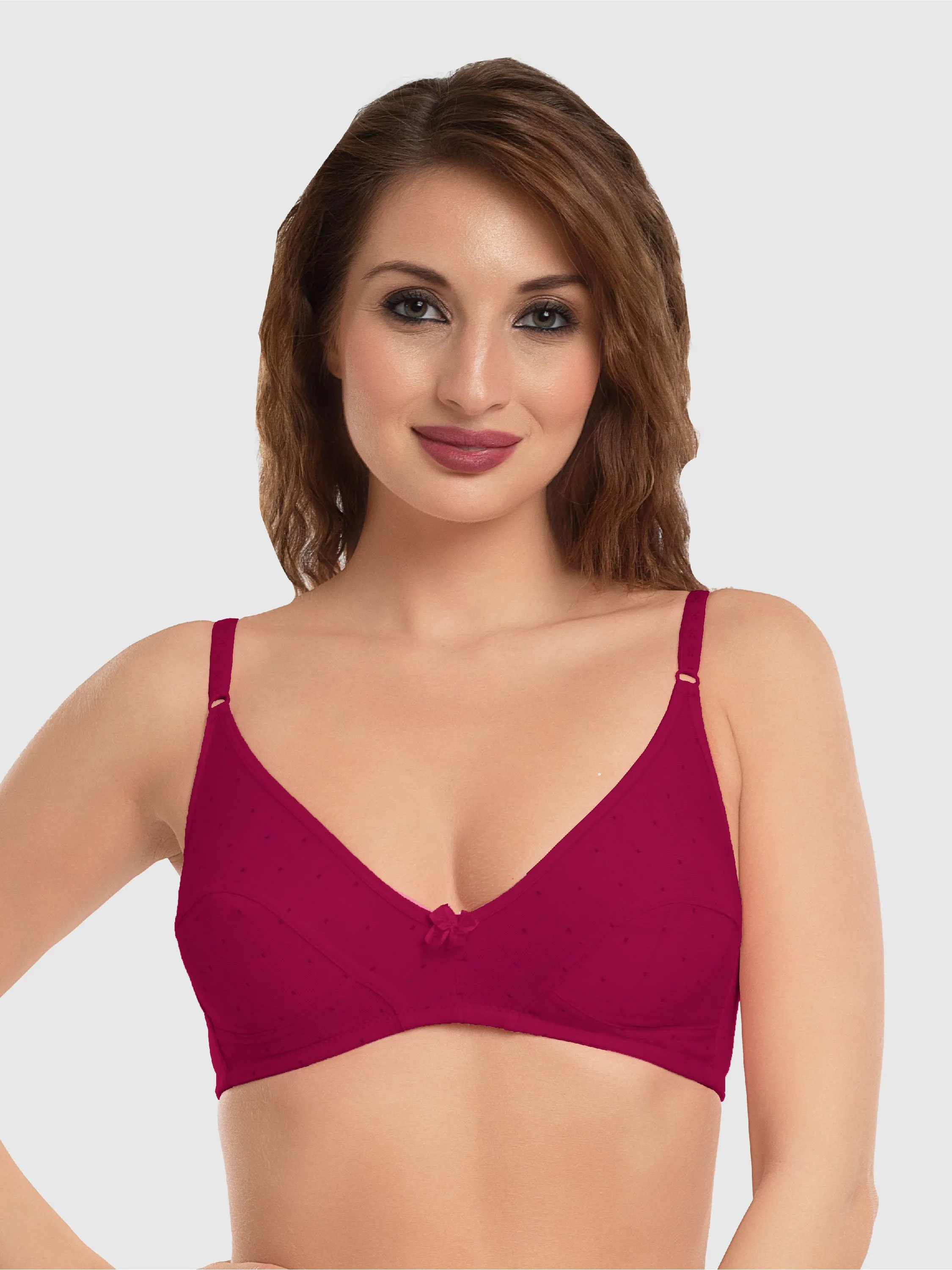 Daisy Dee Wine Non Padded Non Wired Full Coverage Everyday bra NLU-Wine