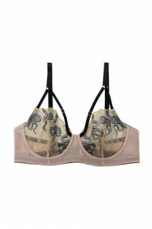 Dakota Snake High Apex Bra with Overbust Straps -