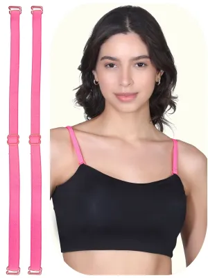 D'chica Assorted Adjustable Cotton Bra Strap | Durable Straps for Bra Pack of 1