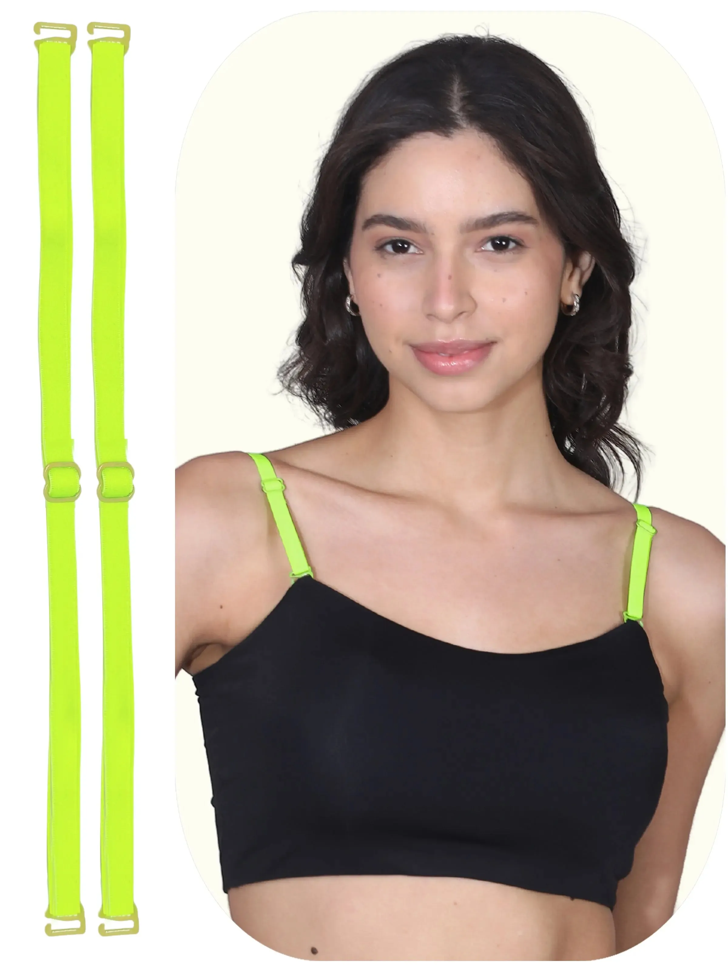 D'chica Assorted Adjustable Cotton Bra Strap | Durable Straps for Bra Pack of 1