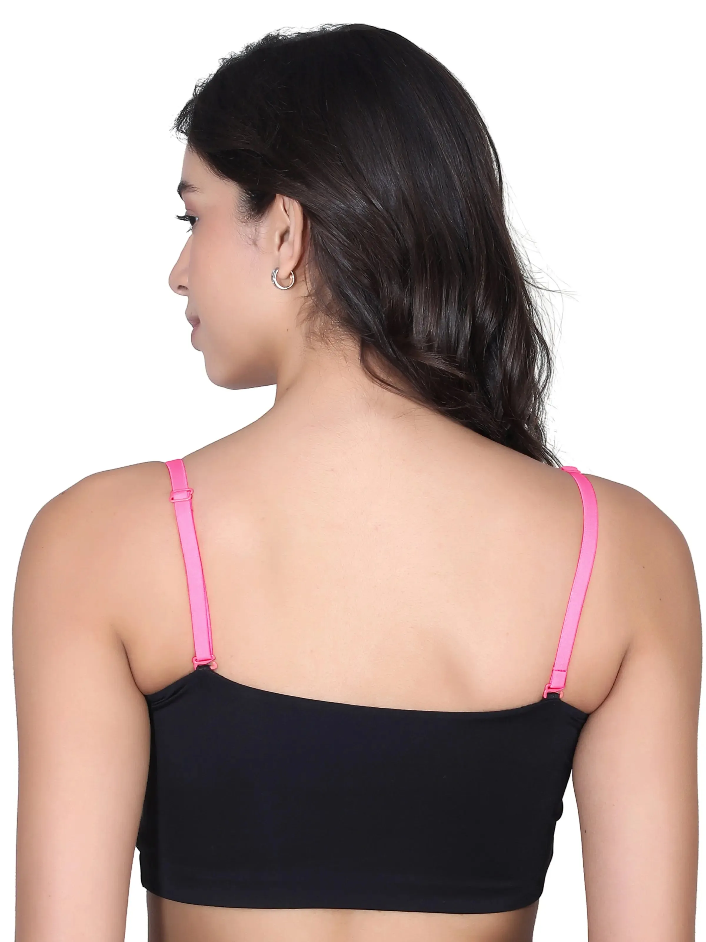 D'chica Assorted Adjustable Cotton Bra Strap | Durable Straps for Bra Pack of 1