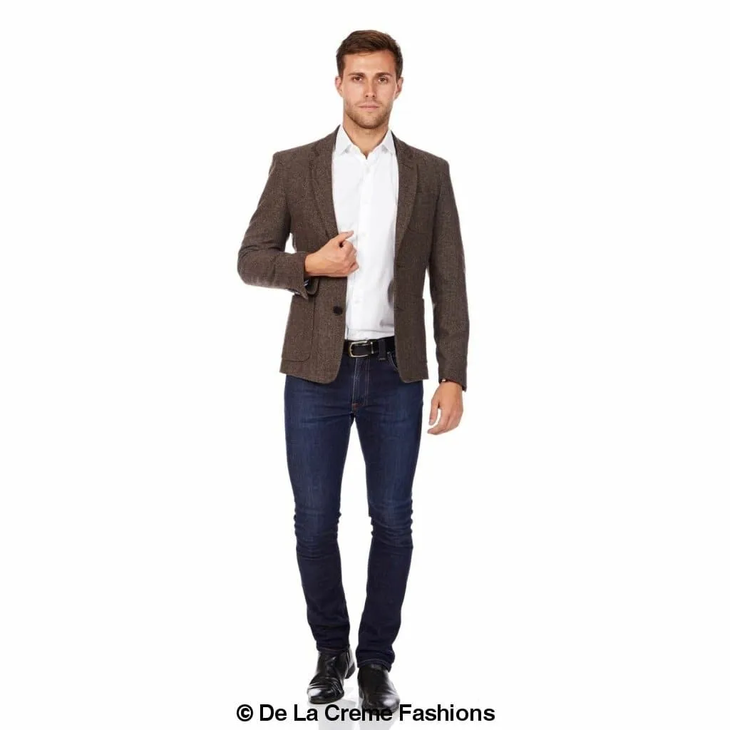 De La Creme MAN - Mens Wool Blend Blazer