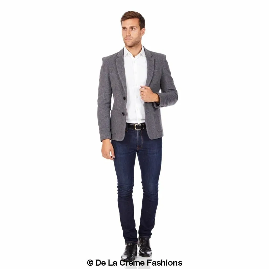De La Creme MAN - Mens Wool Blend Blazer