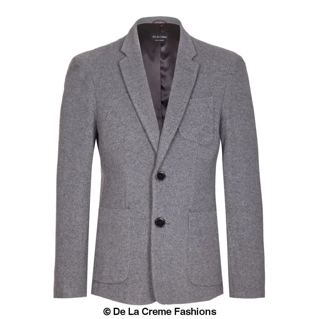 De La Creme MAN - Mens Wool Blend Blazer
