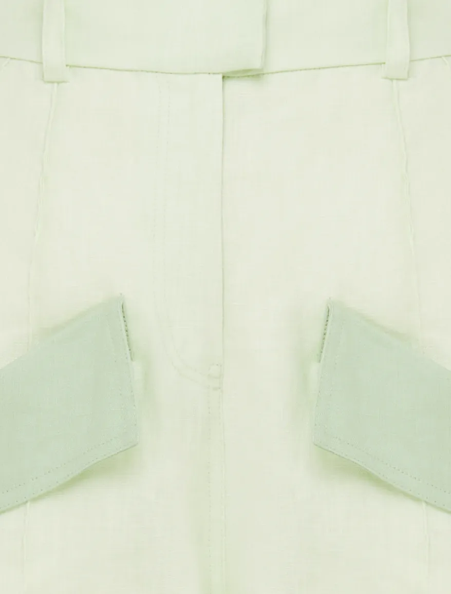 Derby High Waisted Pant - Pistachio