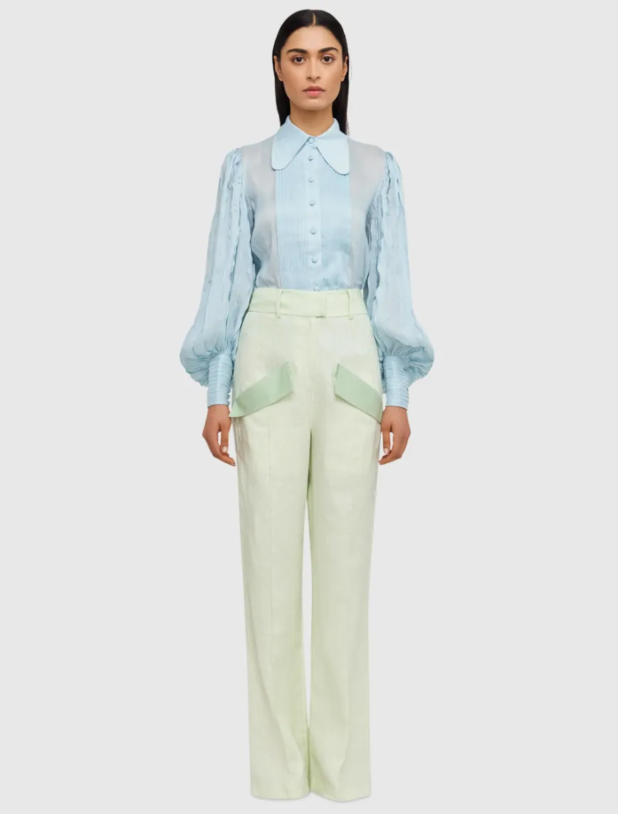 Derby High Waisted Pant - Pistachio