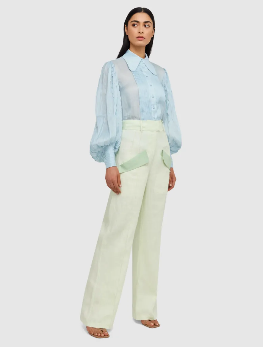 Derby High Waisted Pant - Pistachio