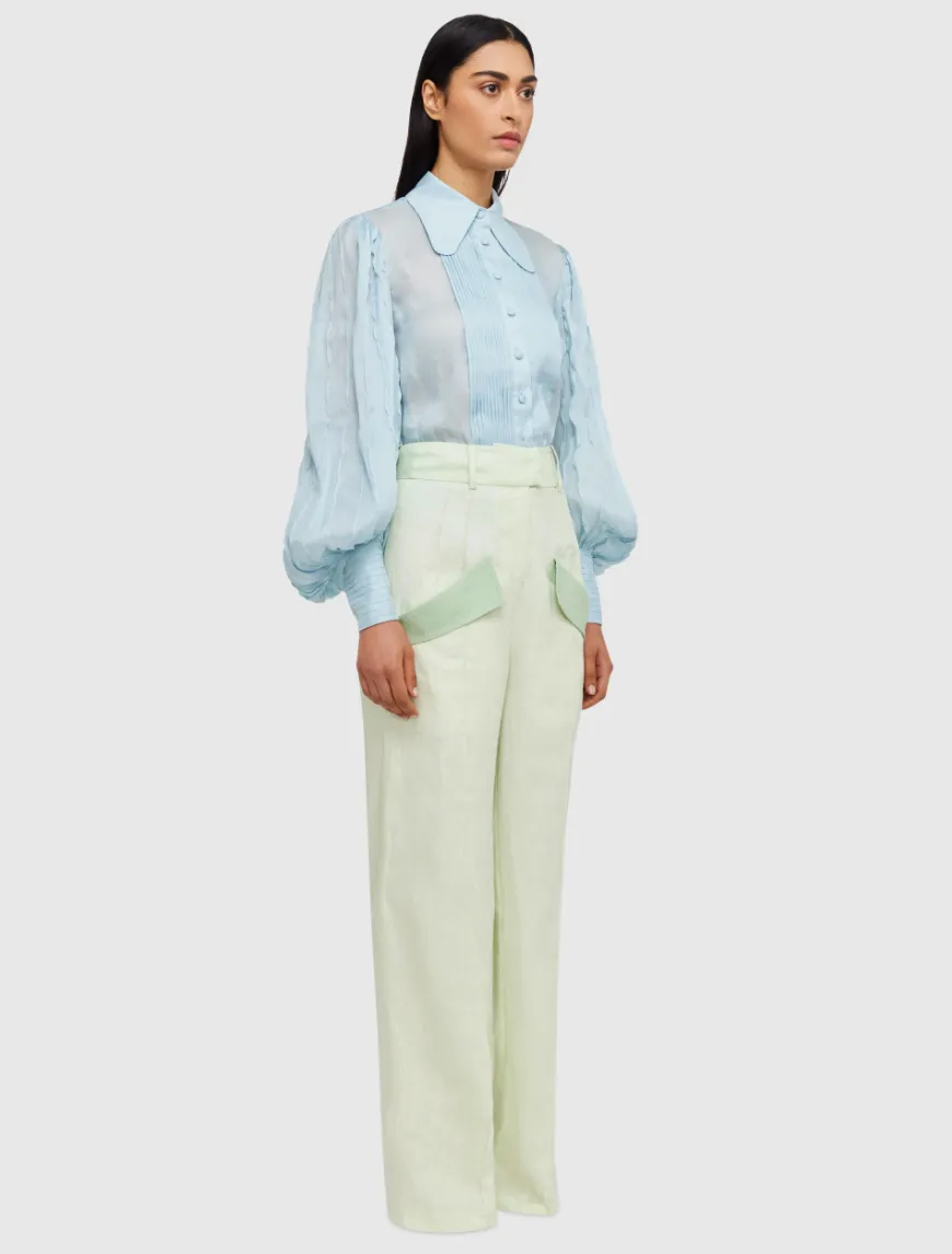 Derby High Waisted Pant - Pistachio