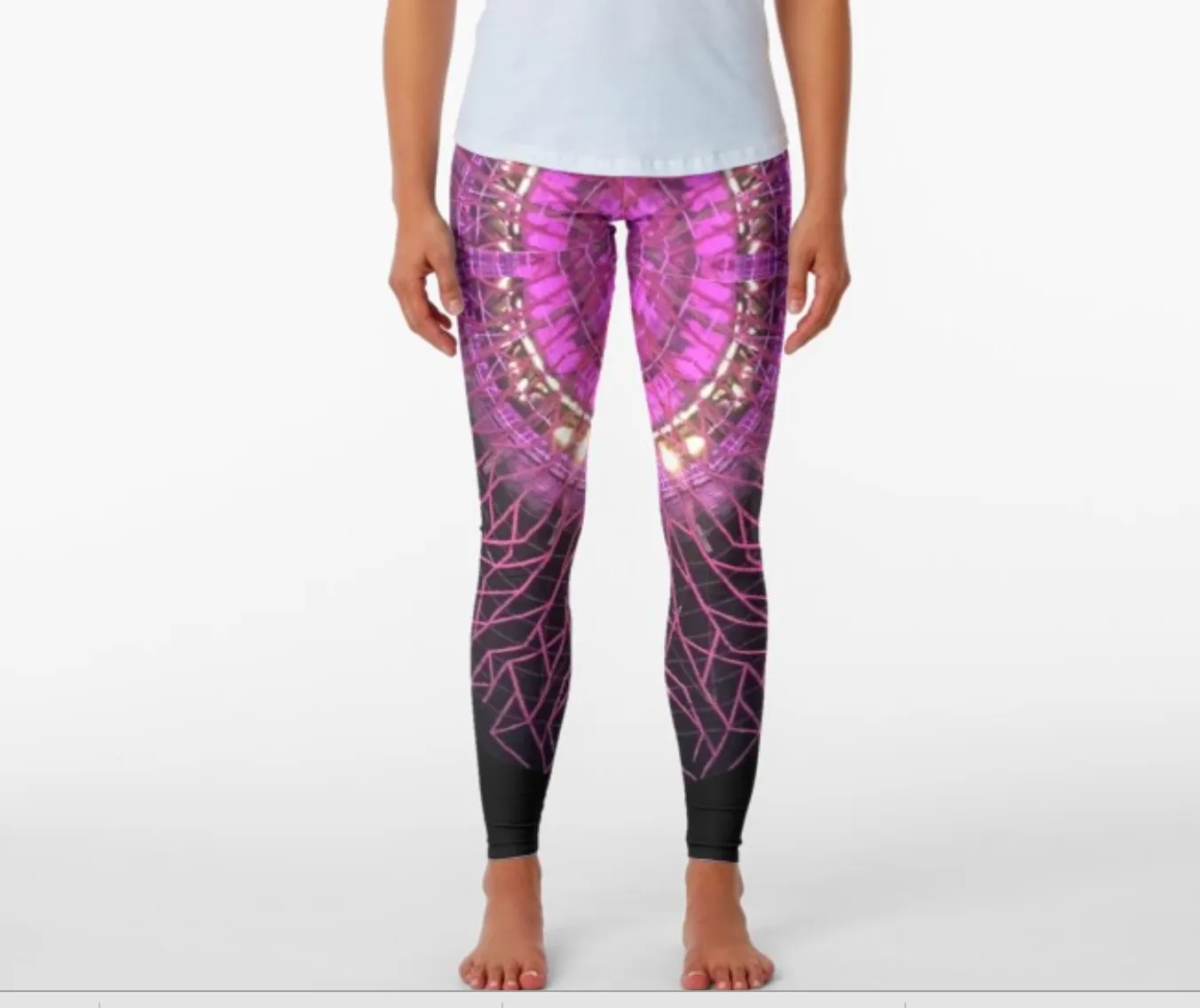 Designer Leggings - Purple Fire