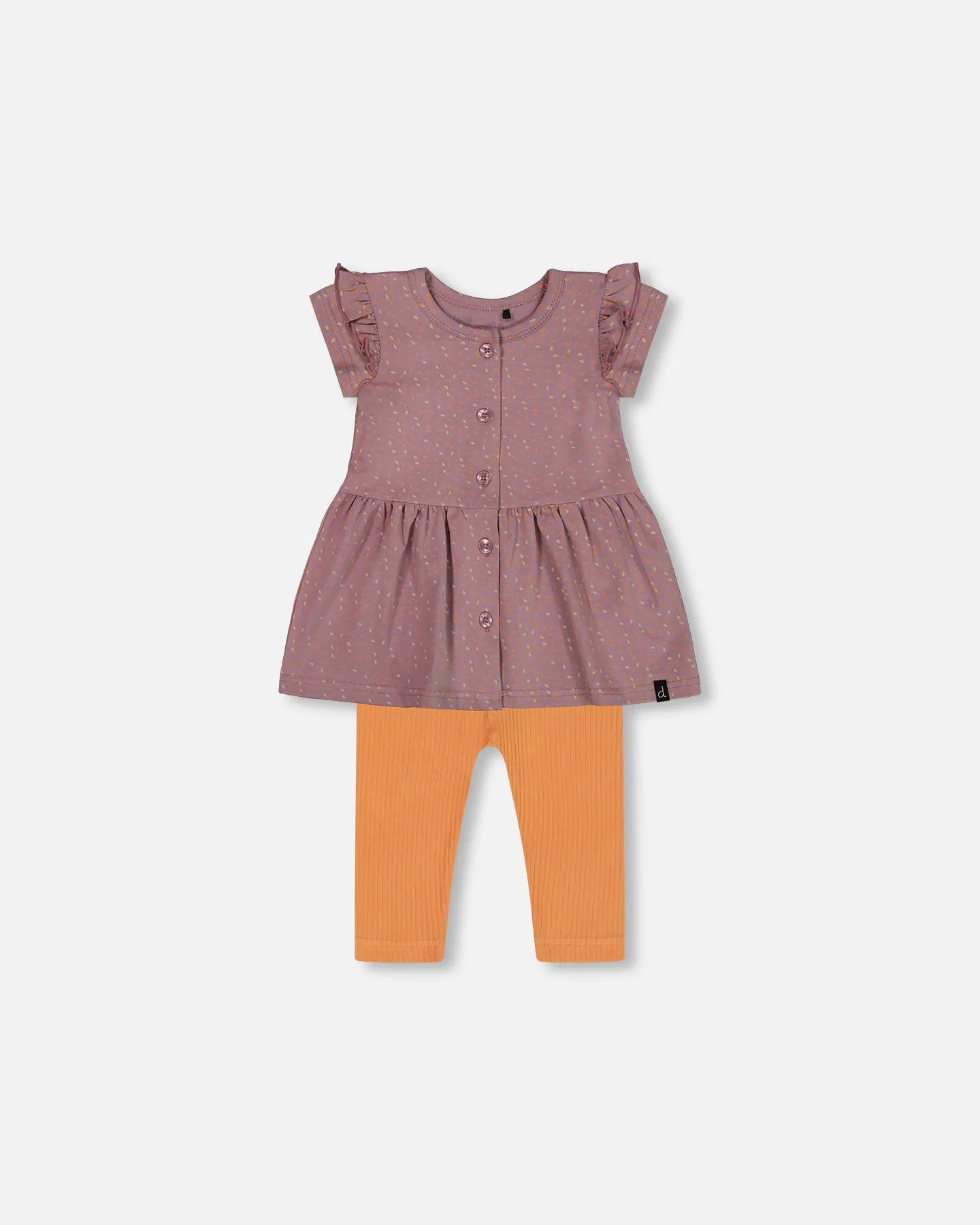 Deux Par Deux Baby Jersey Dress and Legging
