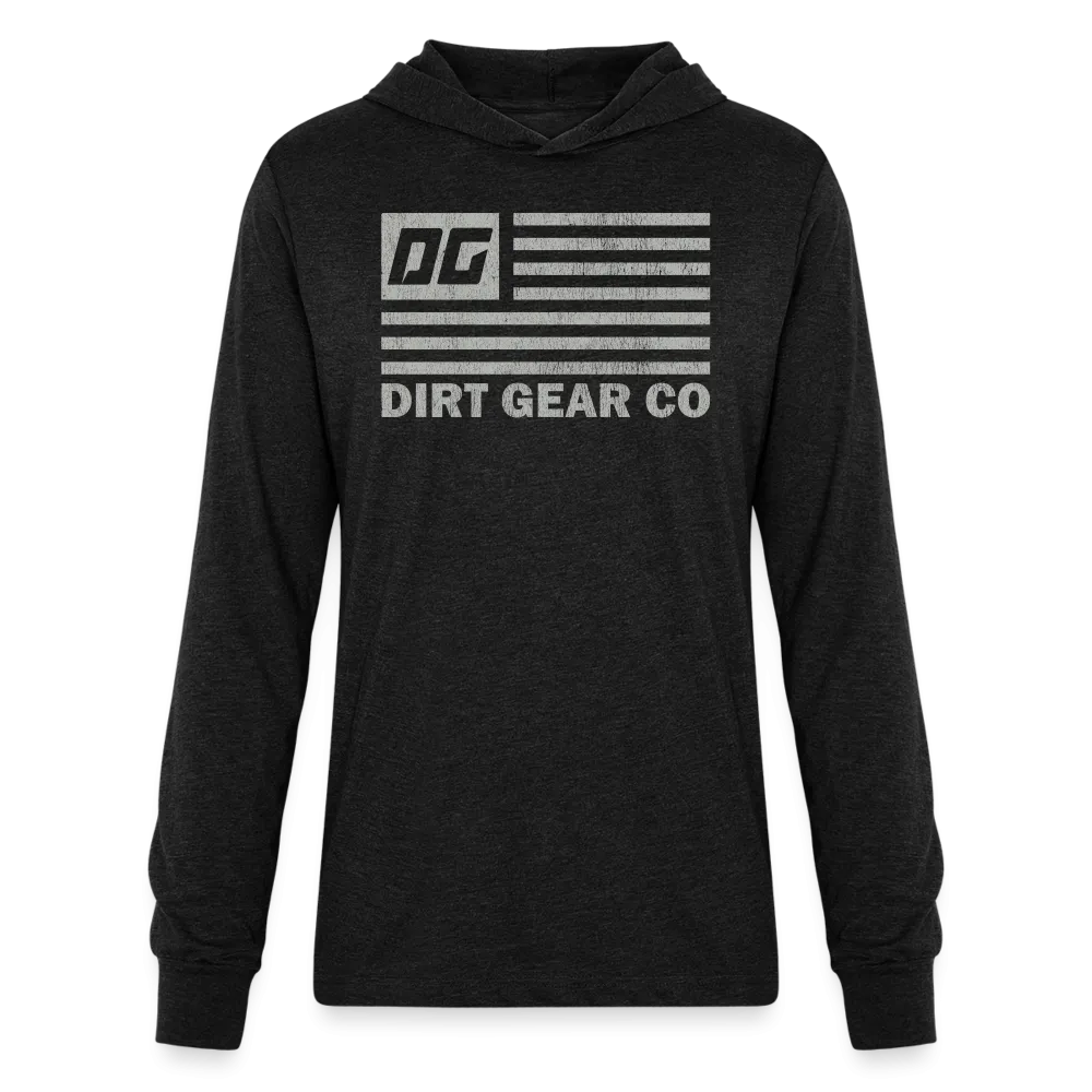 DG FLAG BLACK LONG SLEEVE HOODIE SHIRT