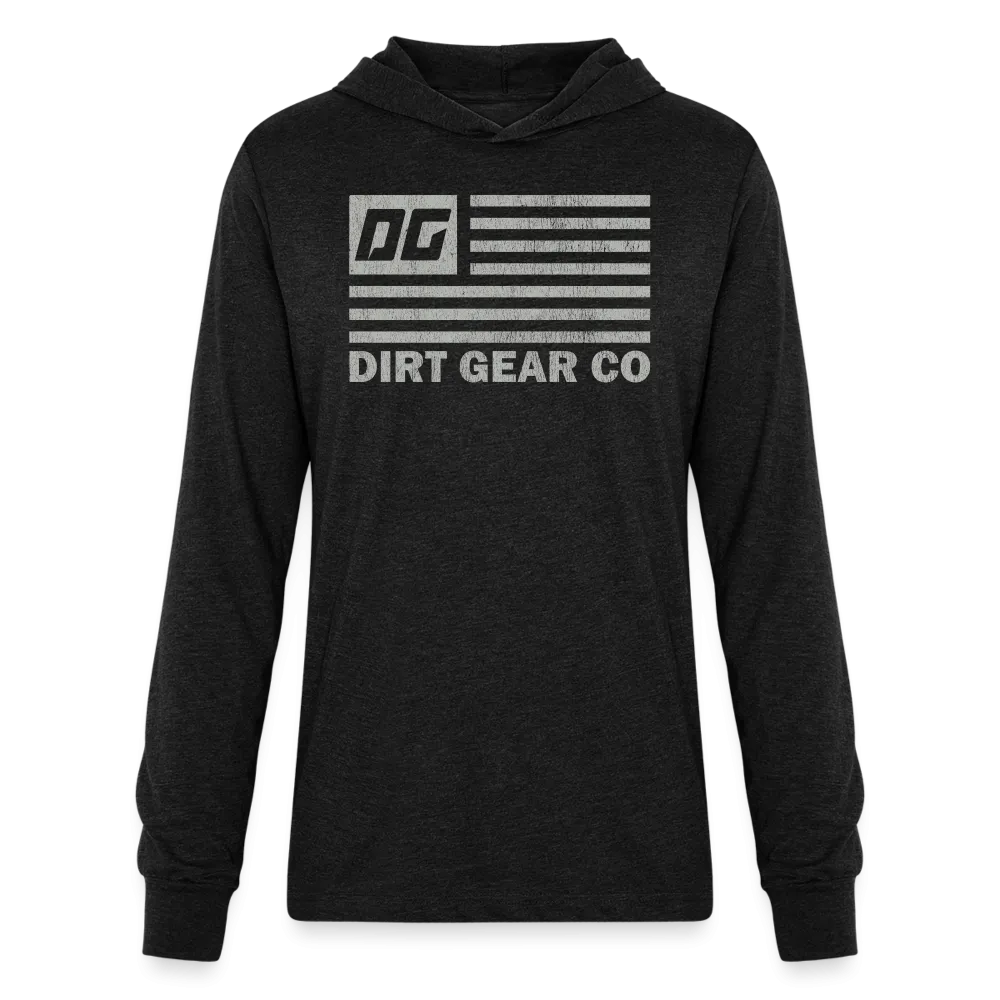 DG FLAG BLACK LONG SLEEVE HOODIE SHIRT