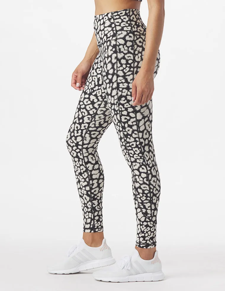 Directional Legging: Contrast Leopard