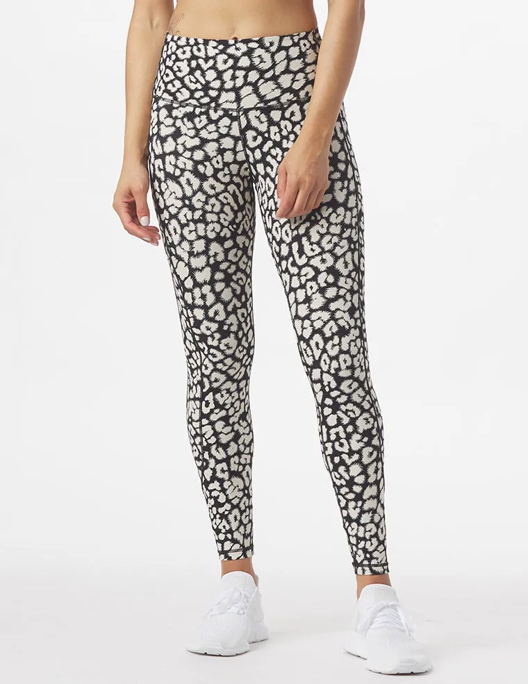 Directional Legging: Contrast Leopard