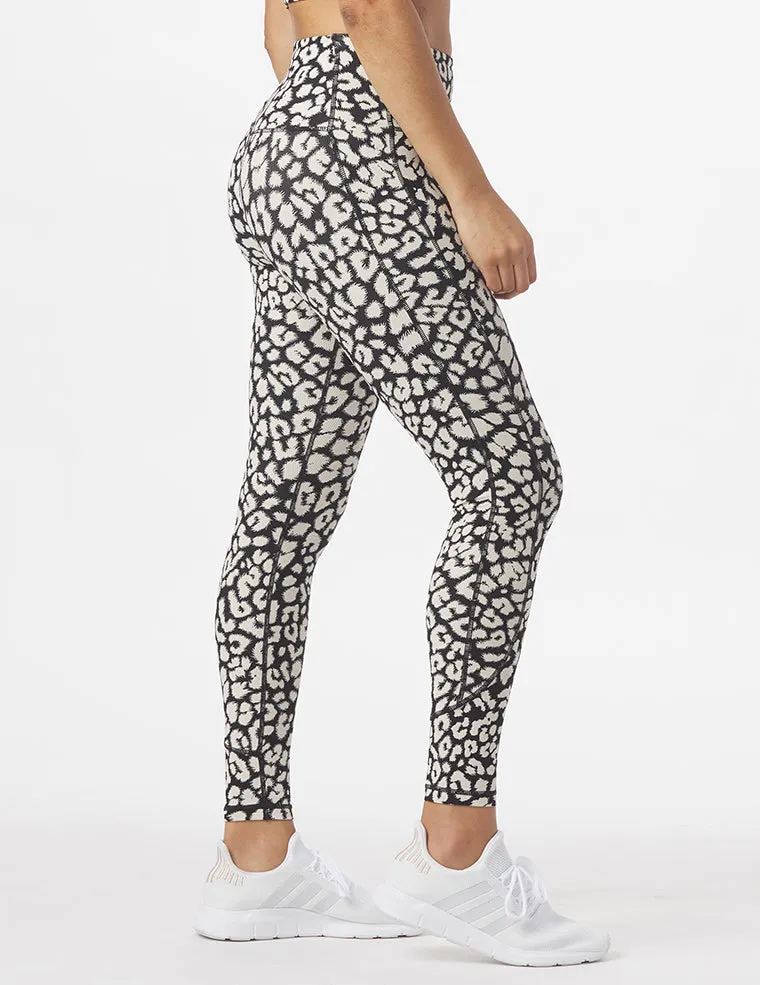 Directional Legging: Contrast Leopard