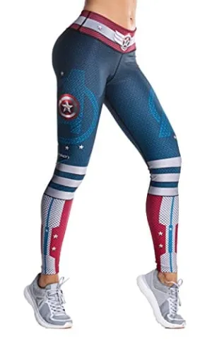 Drakon Leggings Women´s Activewear Workout Pants Printed Compression Pants Yoga Tights