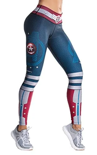 Drakon Leggings Women´s Activewear Workout Pants Printed Compression Pants Yoga Tights