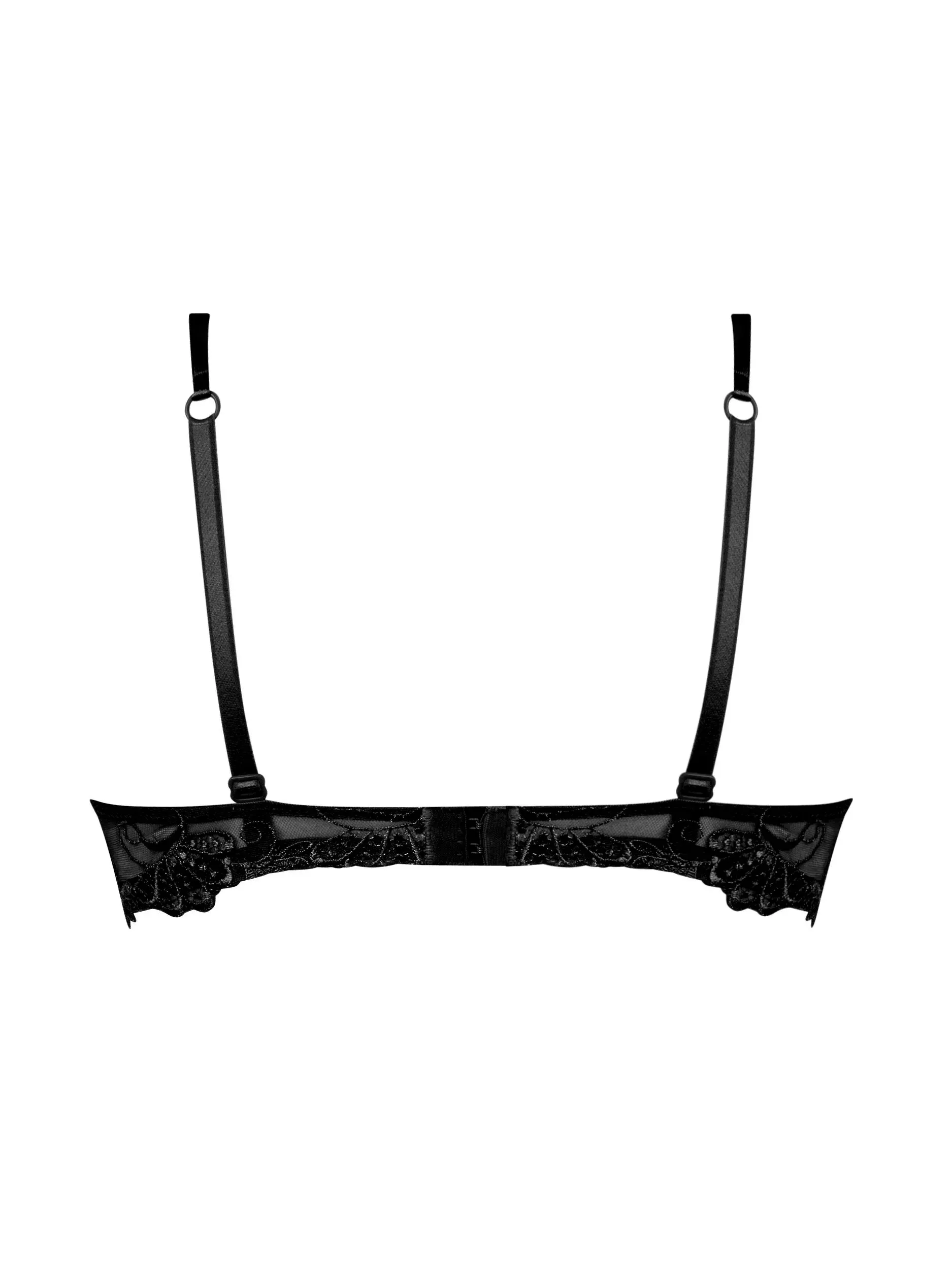Dressing Floral Demi Cup Bra In Black - Lise Charmel