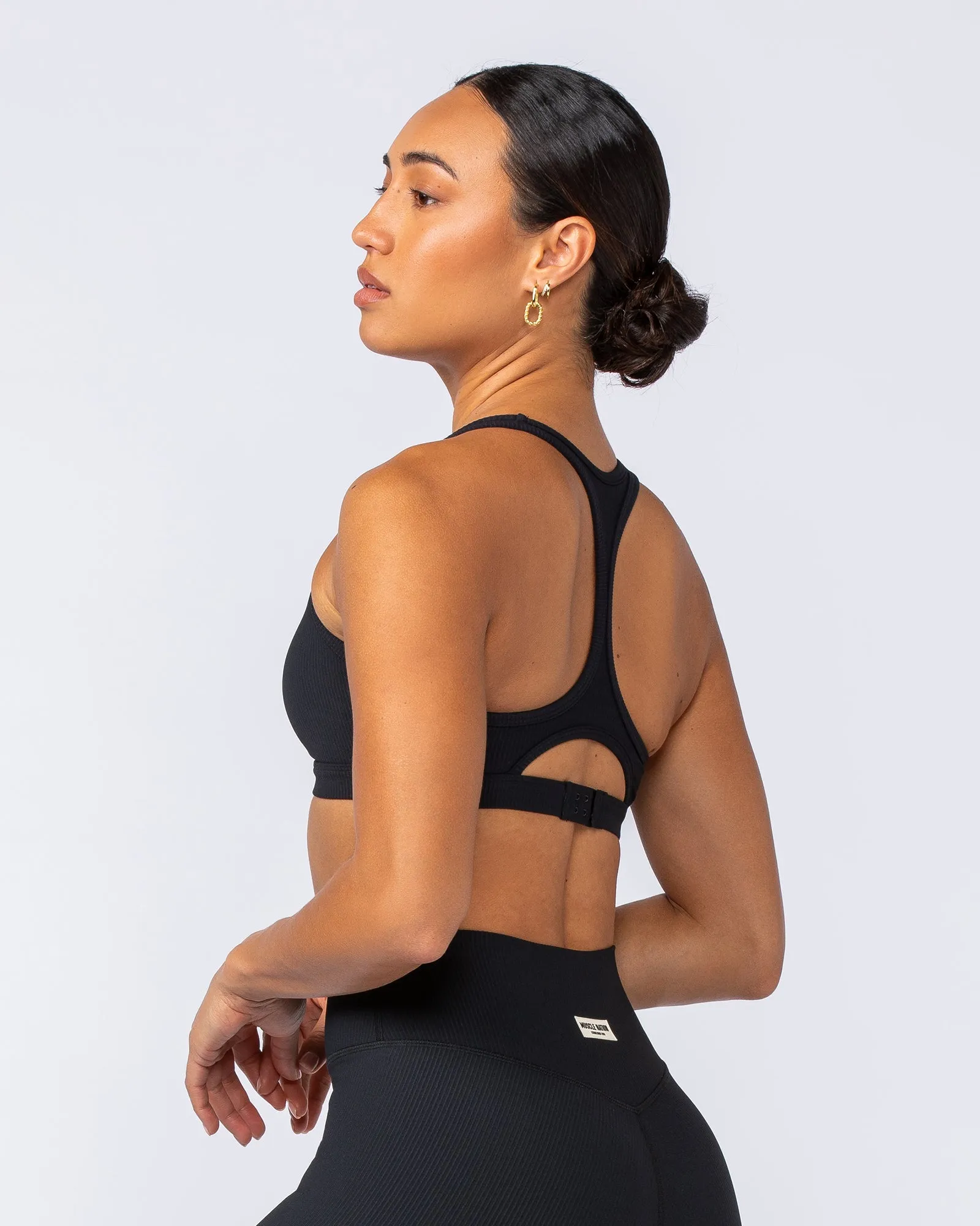 Drew Rib Bra - Black