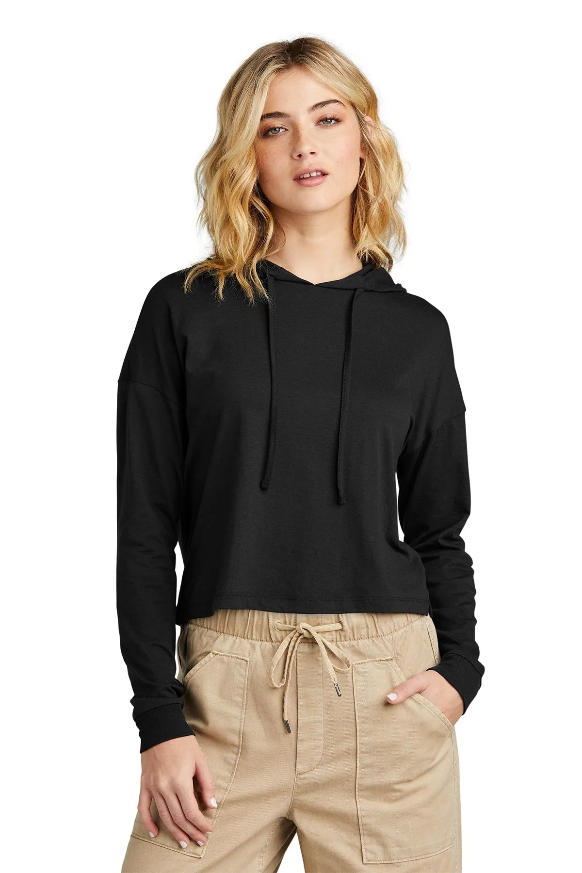 DT1390L District Women’s Perfect Tri Midi Long Sleeve Hoodie
