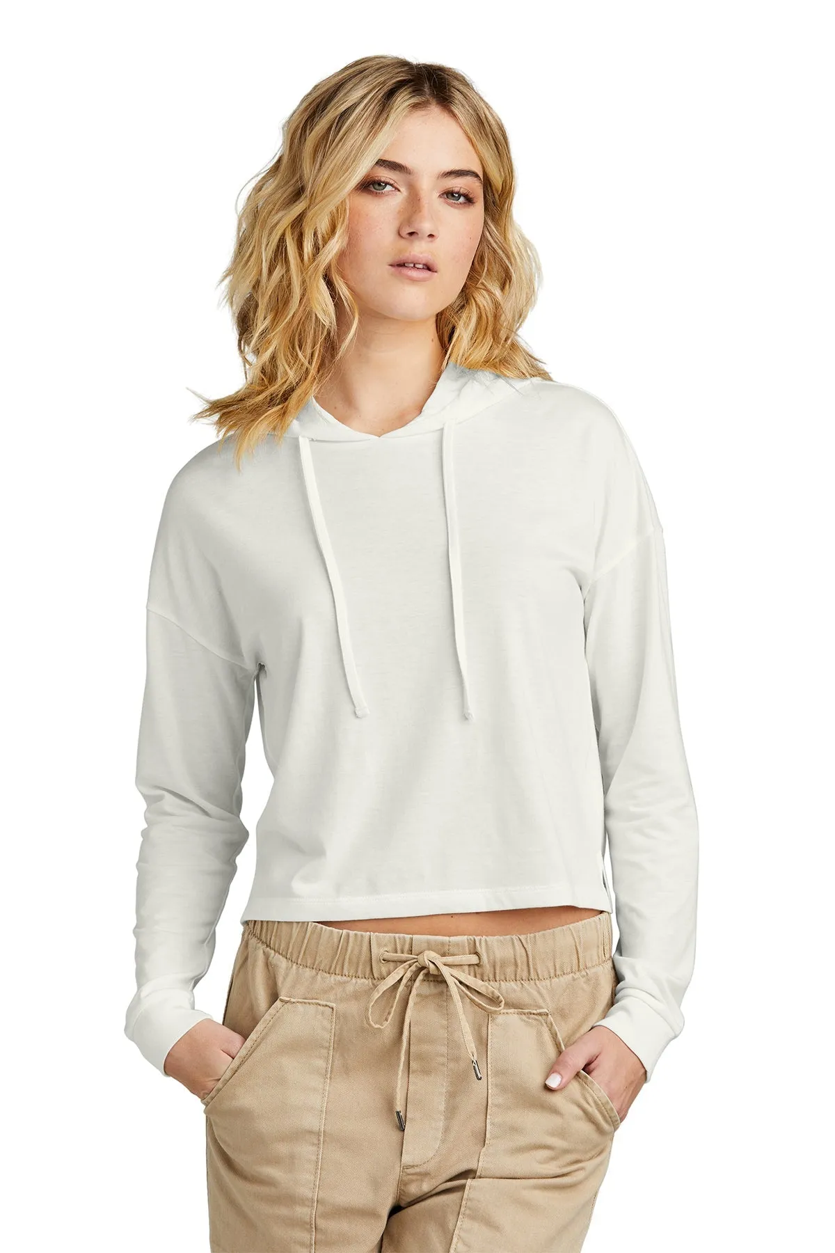 DT1390L District Women’s Perfect Tri Midi Long Sleeve Hoodie